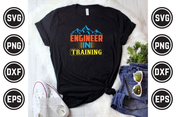 Engineer SVG T-Shirt Design 07: Graphics & Print Templates