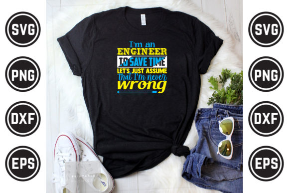 Engineer SVG T-Shirt Design 30: Graphics & Print Templates