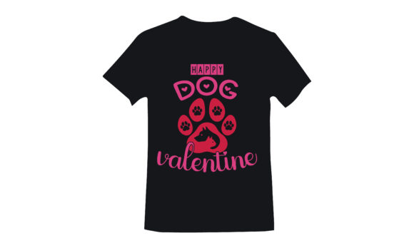 Happy Dog Valentine T-Shirt Design Graphics