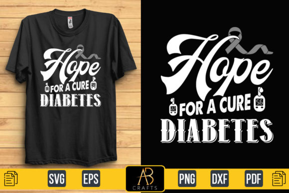 Hope for a Cure Diabetes Graphics & Print Templates