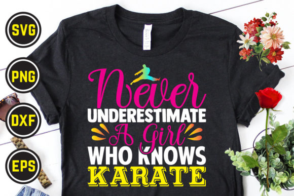 Karate SVG T-Shirt Design 05: Graphics & Print Templates