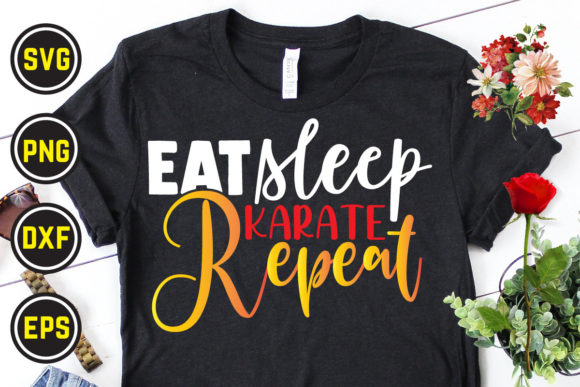 Karate SVG T Shirt Design 06: Graphics & Print Templates