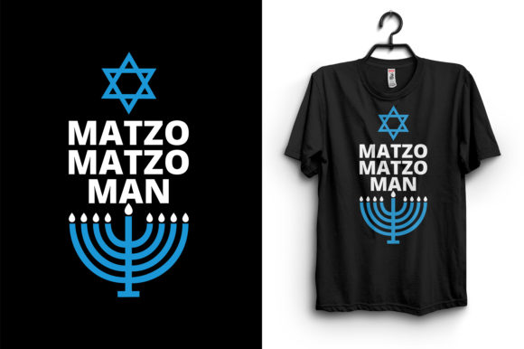 Matzo Matzo Man Hanukkah T-Shirt Design Graphics