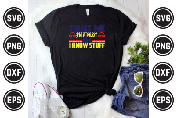 Pilot SVG T Shirt Design 31: Graphics & Print Templates