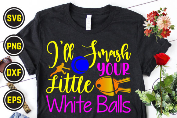 Table Tennis SVG T-Shirt Design 03: Graphics & Print Templates