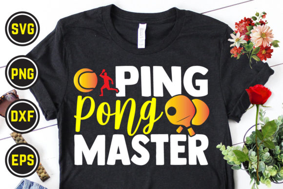 Table Tennis SVG T-Shirt Design 13: Graphics for Print Templates